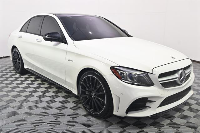 used 2021 Mercedes-Benz AMG C 43 car, priced at $38,999
