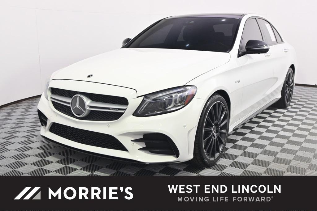 used 2021 Mercedes-Benz AMG C 43 car, priced at $35,999