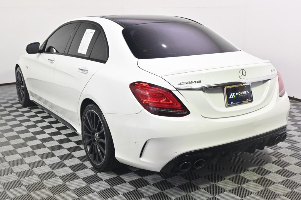 used 2021 Mercedes-Benz AMG C 43 car, priced at $35,999