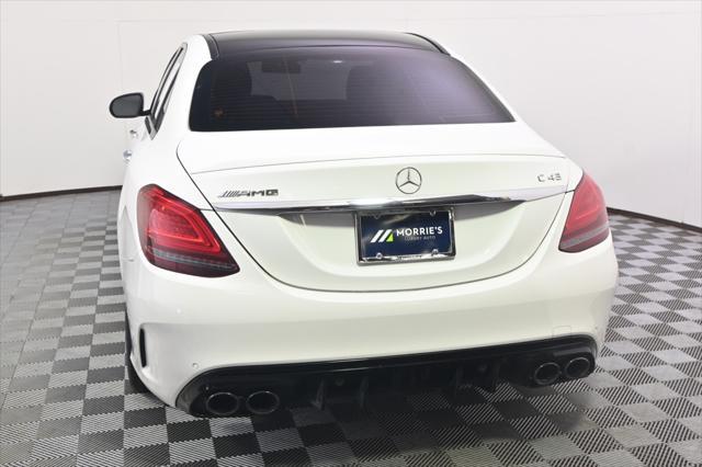 used 2021 Mercedes-Benz AMG C 43 car, priced at $38,999