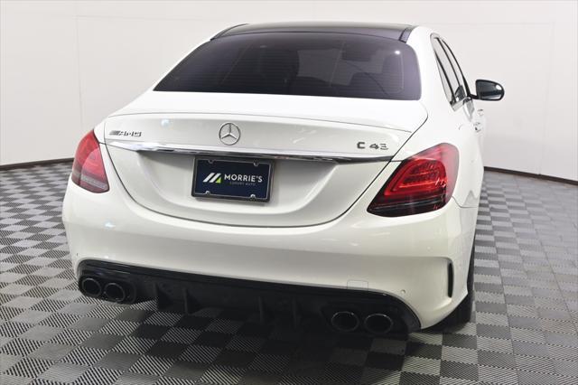 used 2021 Mercedes-Benz AMG C 43 car, priced at $38,999