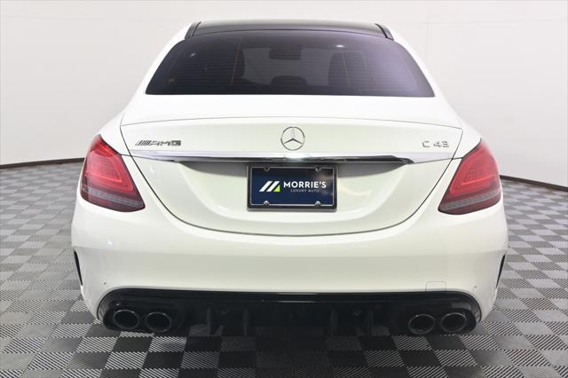 used 2021 Mercedes-Benz AMG C 43 car, priced at $38,999