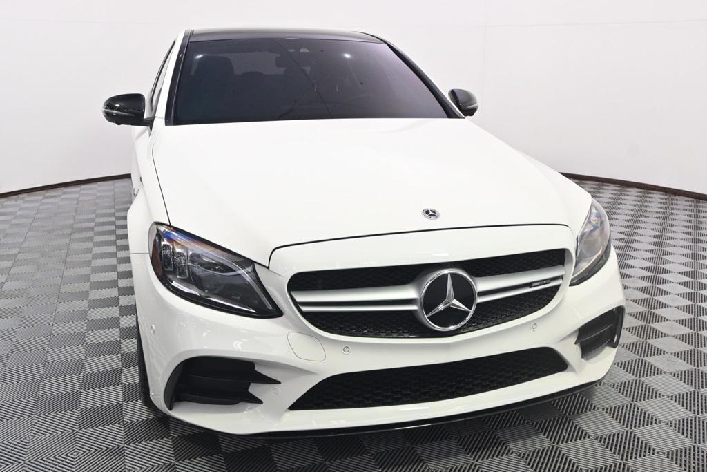 used 2021 Mercedes-Benz AMG C 43 car, priced at $35,999