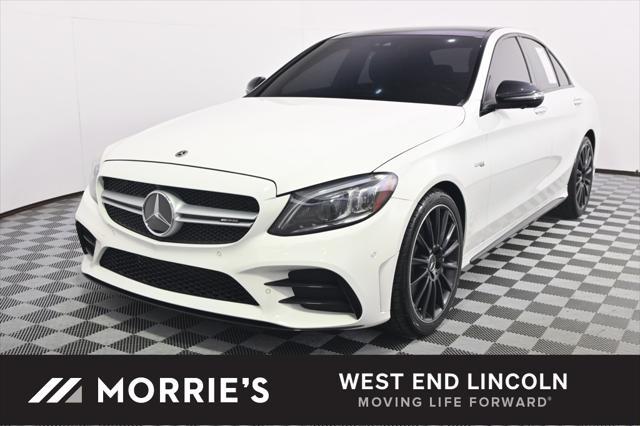 used 2021 Mercedes-Benz AMG C 43 car, priced at $38,999