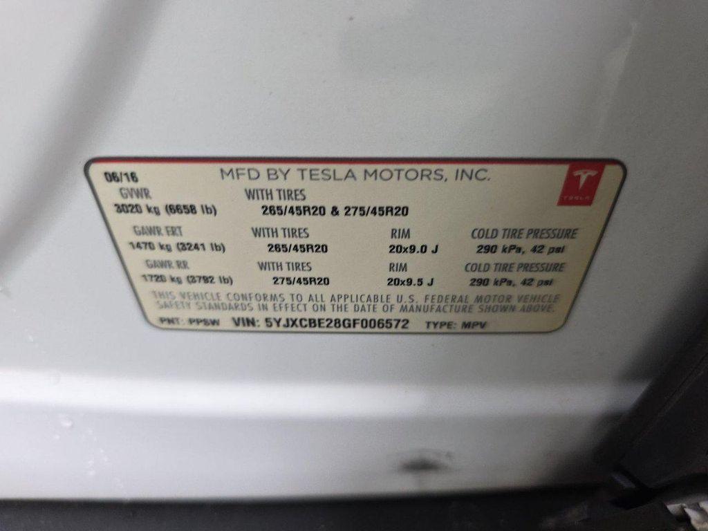 used 2016 Tesla Model X car, priced at $22,999