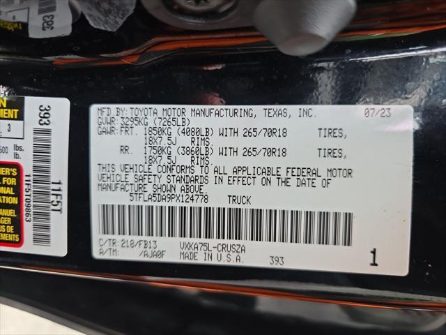 used 2023 Toyota Tundra car, priced at $38,499