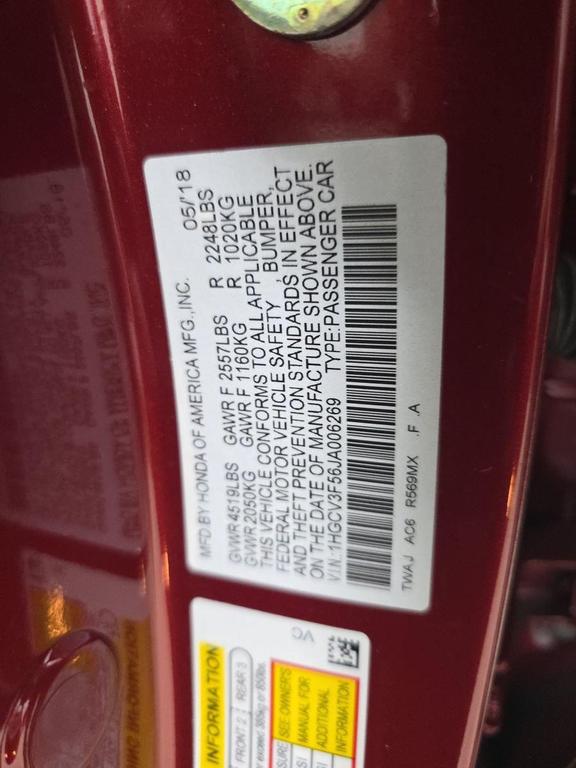 used 2018 Honda Accord Hybrid car, priced at $25,499