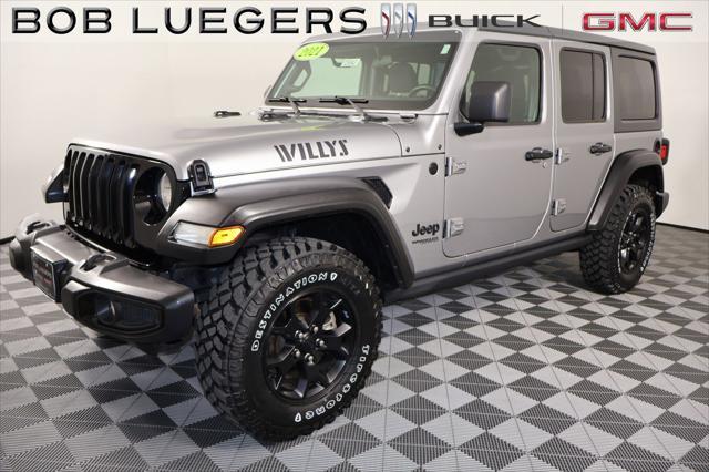 used 2021 Jeep Wrangler Unlimited car, priced at $34,588