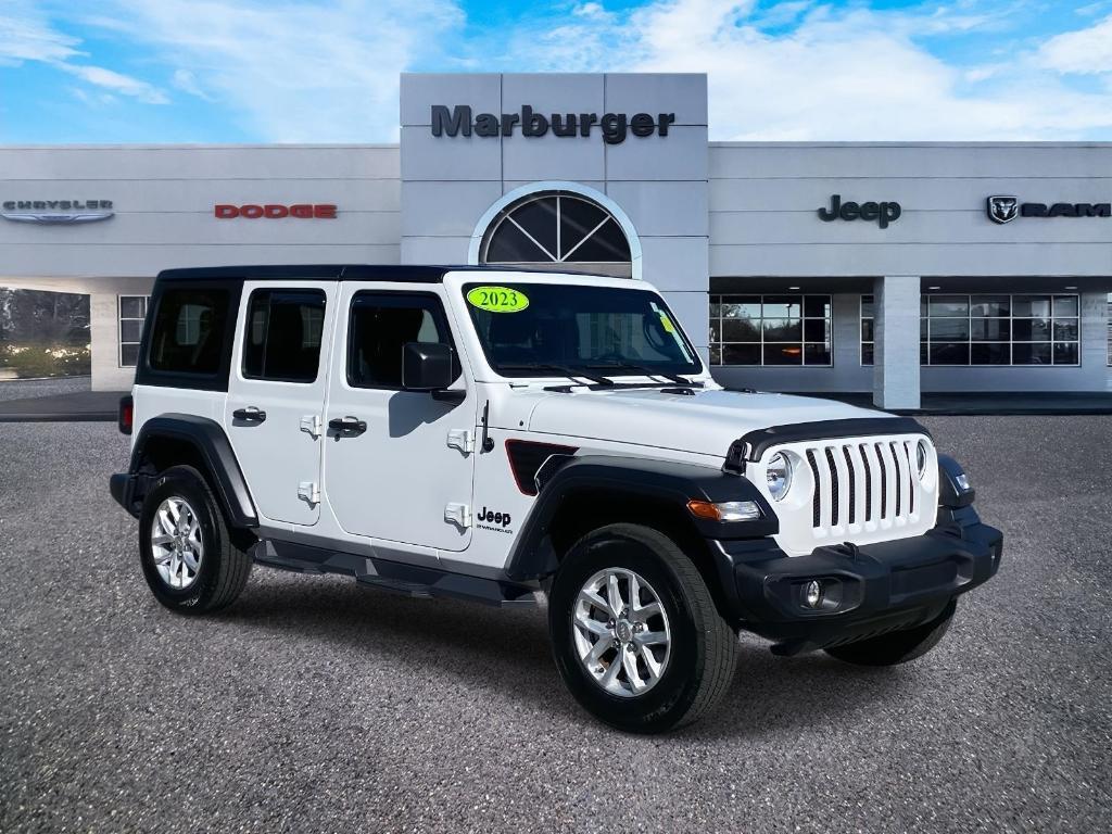 used 2023 Jeep Wrangler car, priced at $34,999