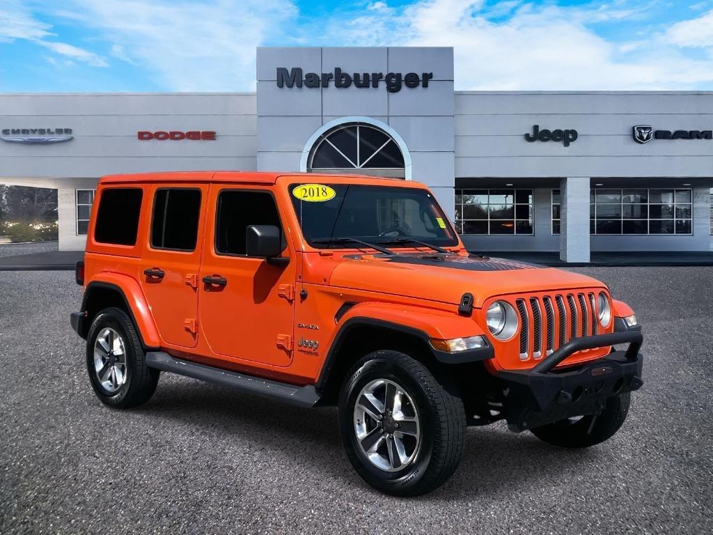 used 2018 Jeep Wrangler Unlimited car, priced at $29,999