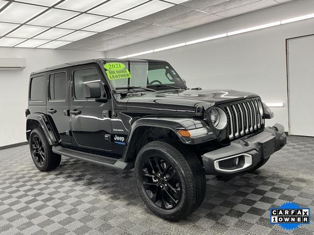 used 2021 Jeep Wrangler Unlimited 4xe car, priced at $29,500