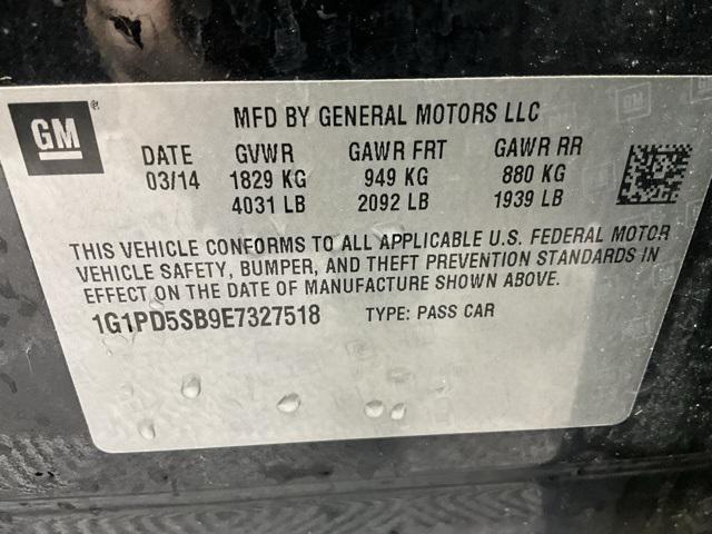 used 2014 Chevrolet Cruze car, priced at $9,000