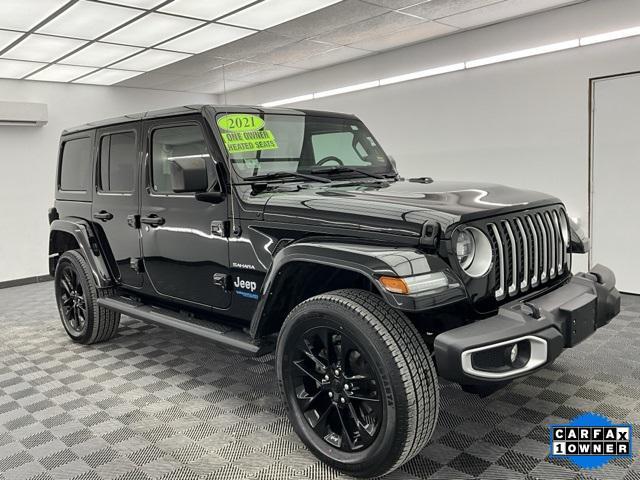 used 2021 Jeep Wrangler Unlimited 4xe car, priced at $29,000