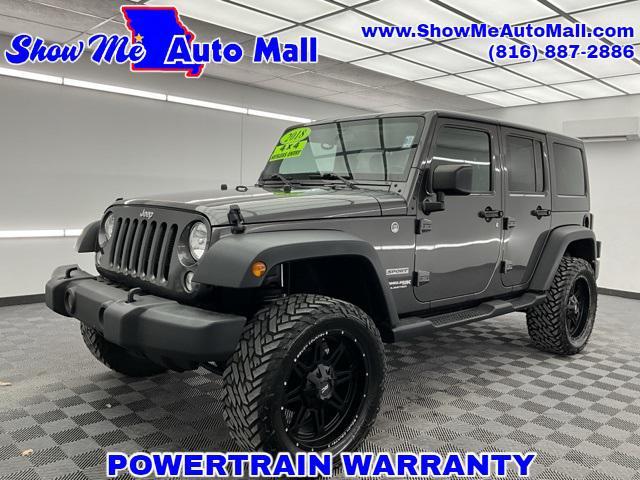 used 2018 Jeep Wrangler JK Unlimited car, priced at $21,500