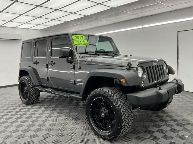 used 2018 Jeep Wrangler JK Unlimited car, priced at $21,500