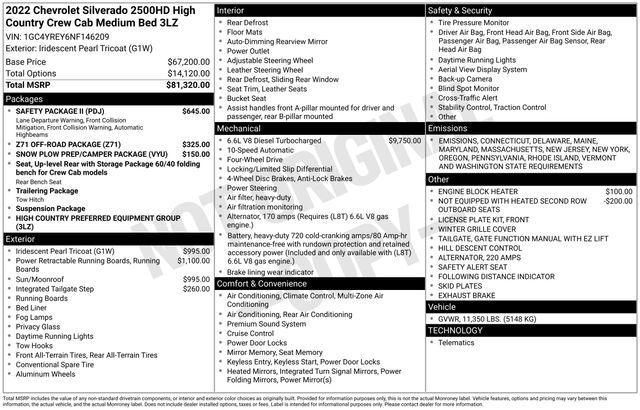 used 2022 Chevrolet Silverado 2500 car, priced at $55,995