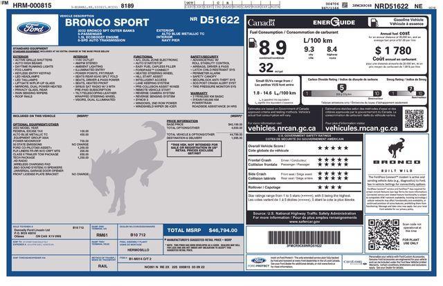 used 2022 Ford Bronco Sport car, priced at $21,587