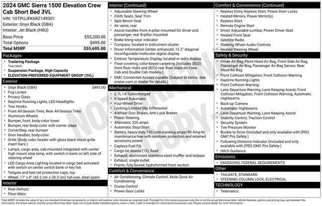 used 2024 GMC Sierra 1500 car, priced at $42,847