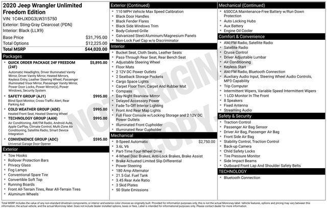 used 2020 Jeep Wrangler Unlimited car, priced at $26,675