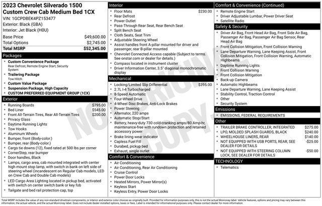 used 2023 Chevrolet Silverado 1500 car, priced at $35,789