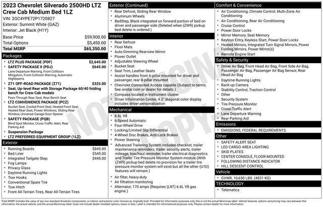 used 2023 Chevrolet Silverado 2500 car, priced at $62,348