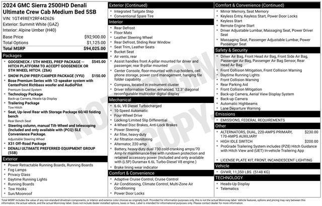 used 2024 GMC Sierra 2500 car, priced at $83,543