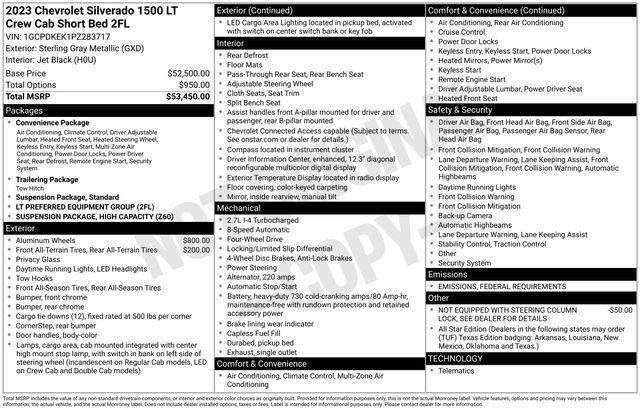 used 2023 Chevrolet Silverado 1500 car, priced at $36,981