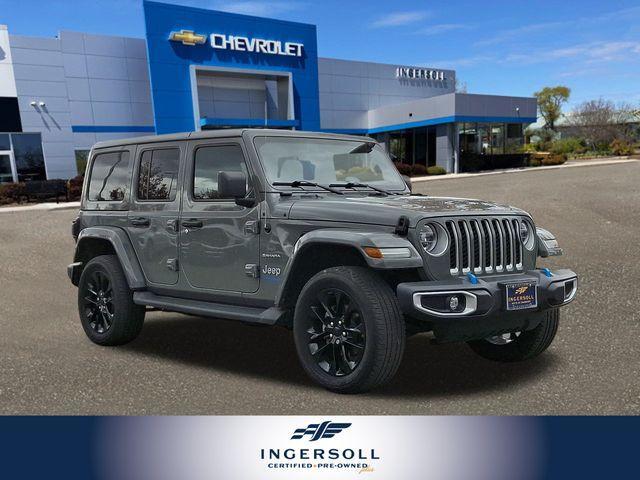 used 2022 Jeep Wrangler Unlimited 4xe car, priced at $28,856