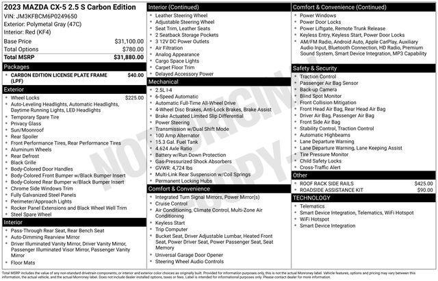 used 2023 Mazda CX-5 car, priced at $24,295