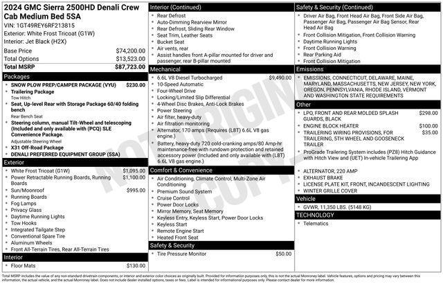 used 2024 GMC Sierra 2500 car, priced at $70,797