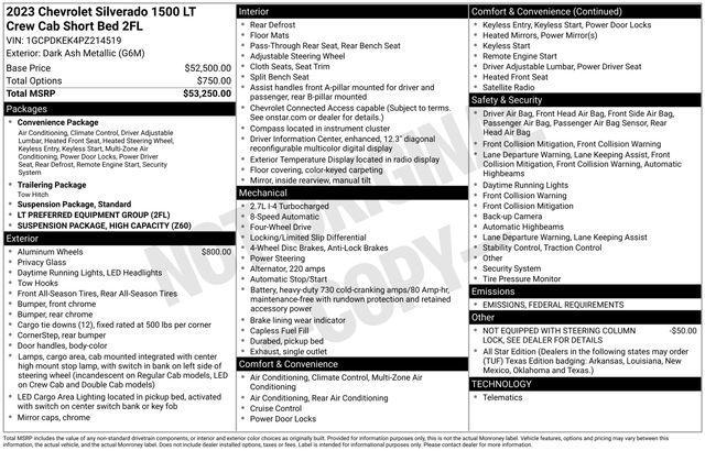 used 2023 Chevrolet Silverado 1500 car, priced at $34,566