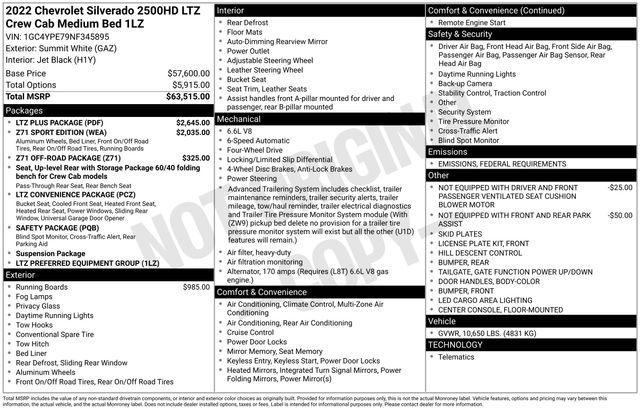 used 2022 Chevrolet Silverado 2500 car, priced at $56,814