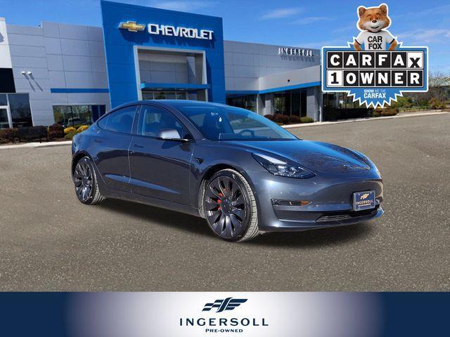 used 2022 Tesla Model 3 car, priced at $27,925