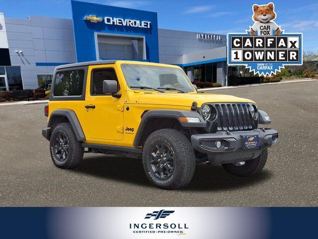 used 2021 Jeep Wrangler car, priced at $25,841