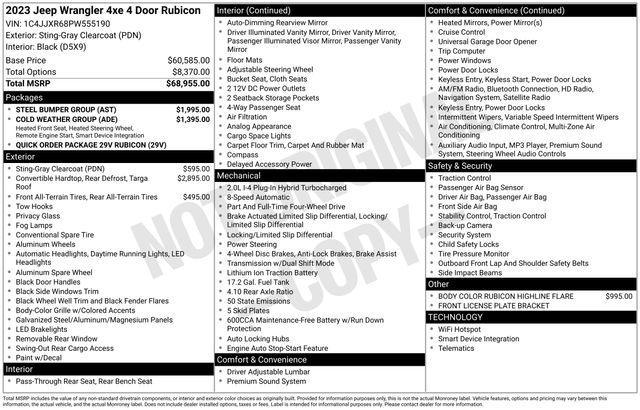 used 2023 Jeep Wrangler 4xe car, priced at $33,135