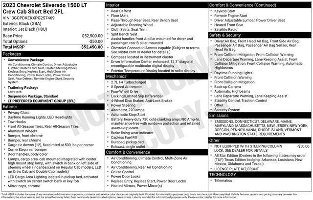 used 2023 Chevrolet Silverado 1500 car, priced at $32,539
