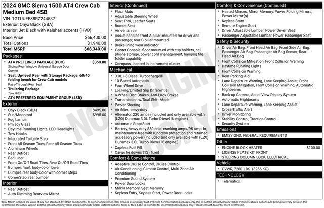 used 2024 GMC Sierra 1500 car, priced at $57,963