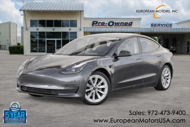 used 2022 Tesla Model 3 car, priced at $26,499