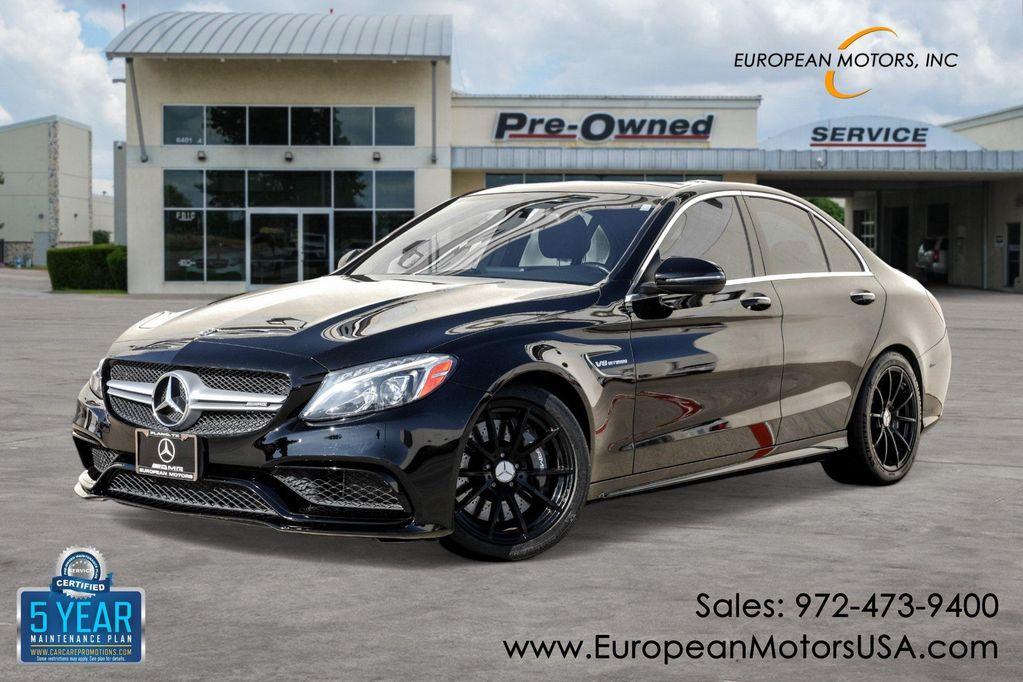 used 2017 Mercedes-Benz AMG C 63 car, priced at $39,995