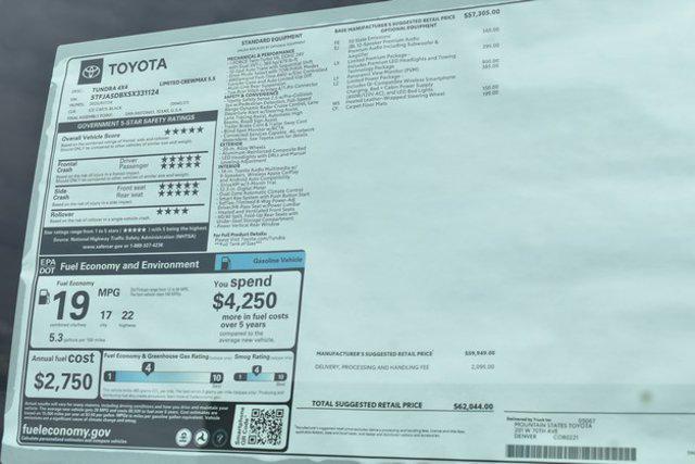 new 2025 Toyota Tundra car, priced at $59,232