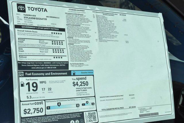 new 2025 Toyota Tundra car, priced at $56,171