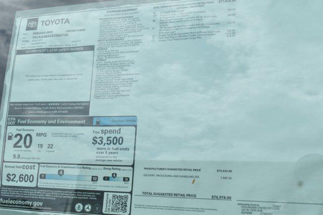 new 2025 Toyota Sequoia car, priced at $76,971