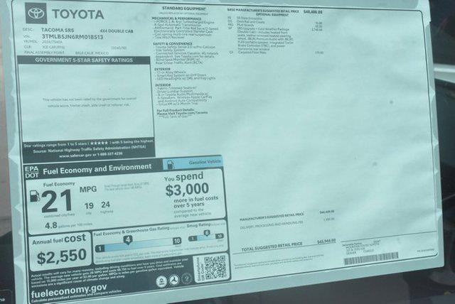 new 2024 Toyota Tacoma car, priced at $43,431