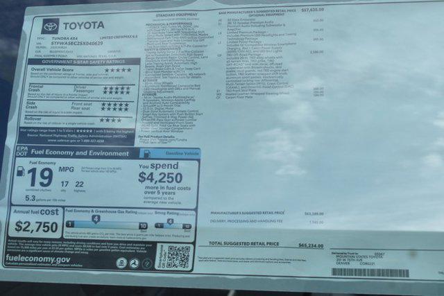 new 2025 Toyota Tundra car, priced at $64,241