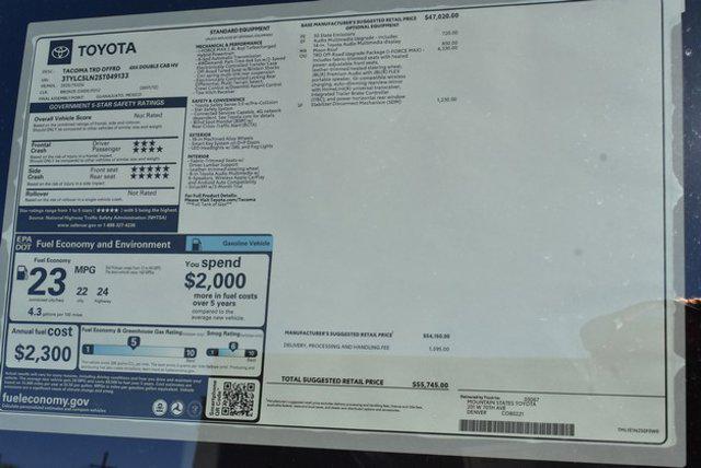 new 2025 Toyota Tacoma car, priced at $43,351