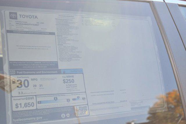 new 2026 Toyota Corolla Cross car, priced at $33,451