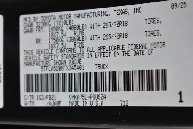 new 2026 Toyota Tundra car, priced at $52,561