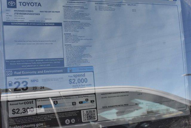 new 2025 Toyota 4Runner car, priced at $60,021