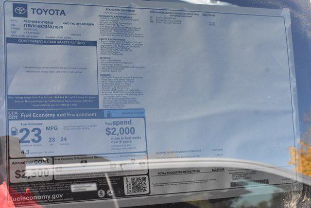 new 2025 Toyota 4Runner car, priced at $60,021