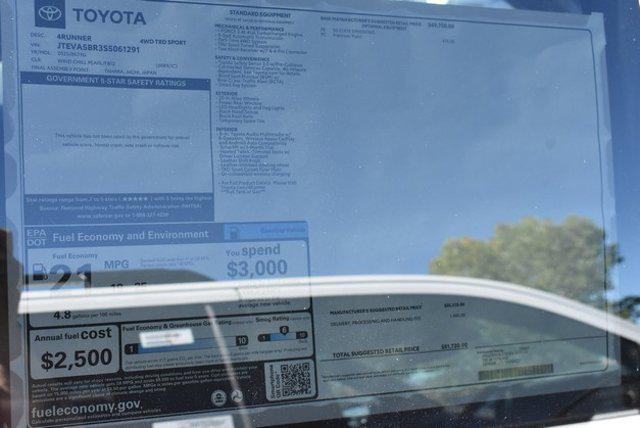 new 2025 Toyota 4Runner car, priced at $48,811
